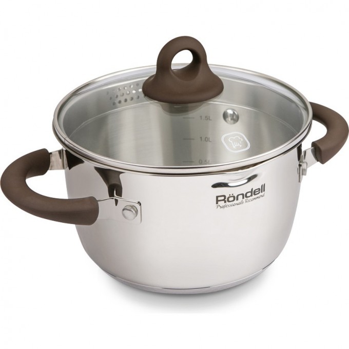 Кастрюля с крышкой RONDELL ARISTOKRAT 18 см, 2,3 л RDS-916